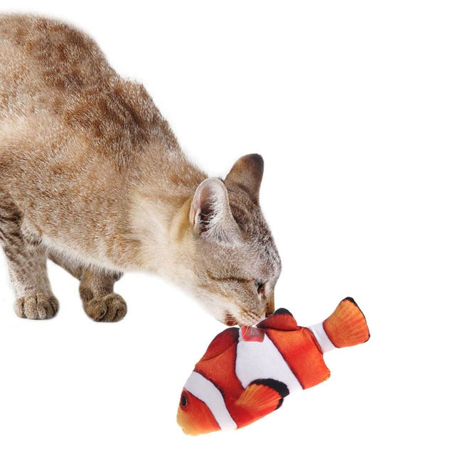 STUFFED CATNIP KICKER FISH TOY