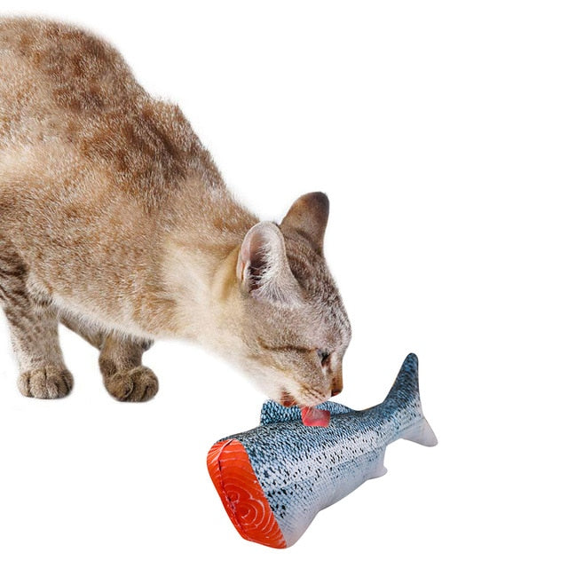 STUFFED CATNIP KICKER FISH TOY