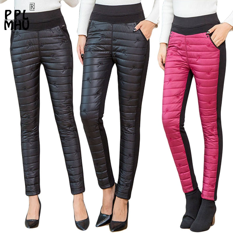 THERMOPLUS - HIGH WAIST WINTER DOWN PANTS