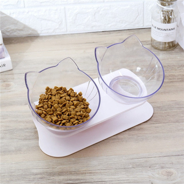 HEALTHY BOWL - ANTI-VOMITING TILTED ELEVATED PET BOWL SET