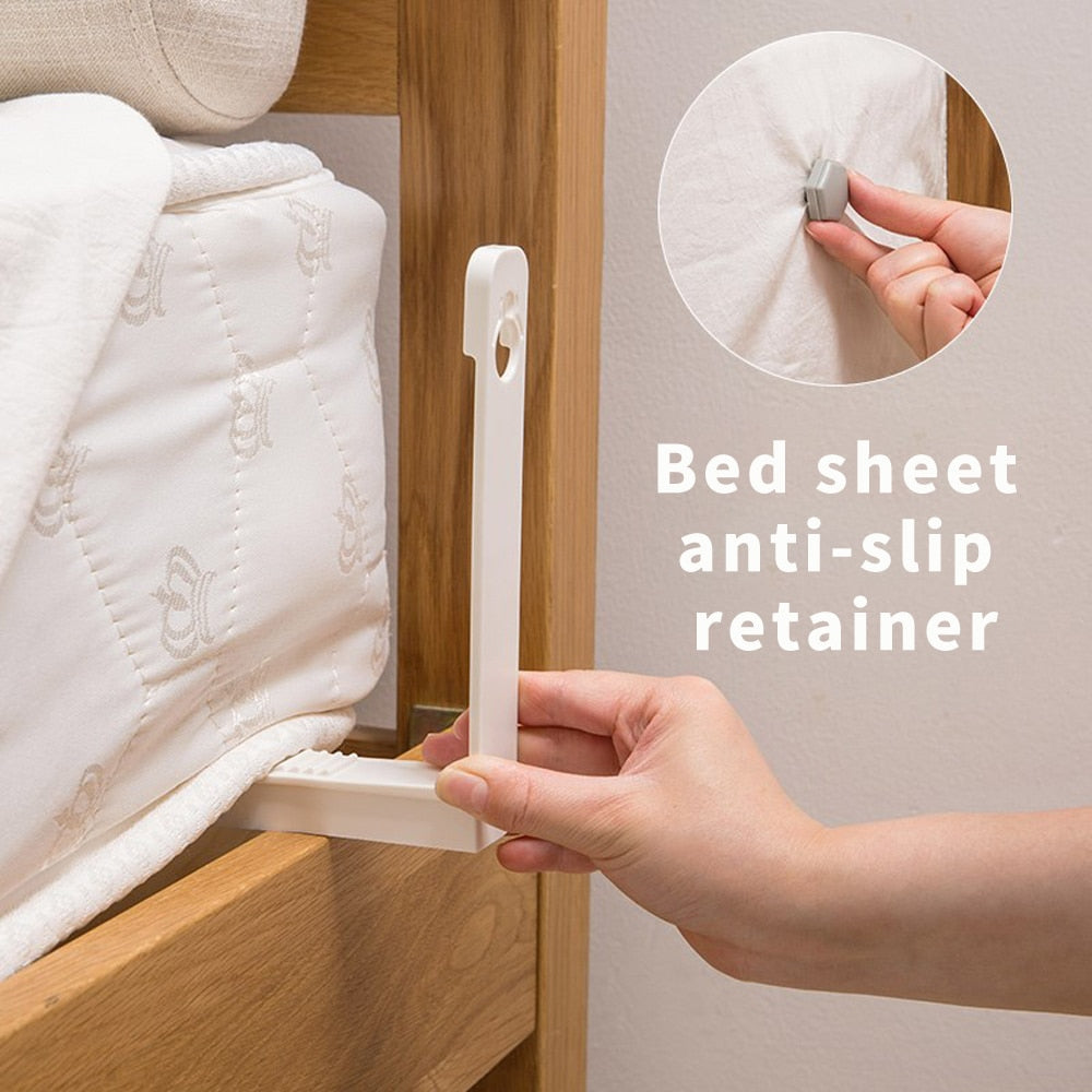 SHEETSTAY - BED SHEET SLIP - RESISTANT CLIP SET