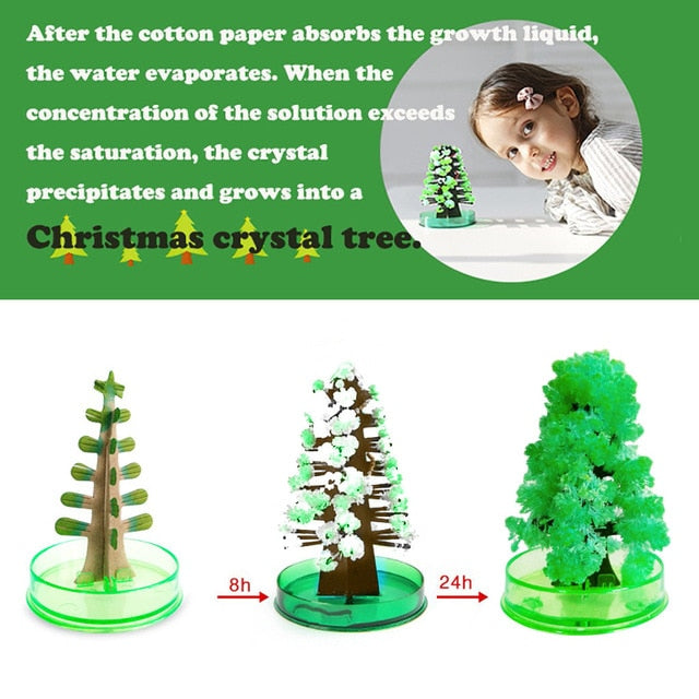 Grow a Magic Crystal Christmas Tree