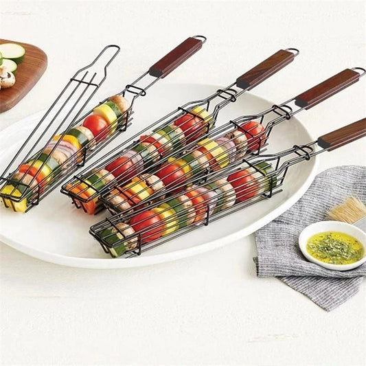 KABOBMASTER - REUSABLE KABOB GRILL BASKET