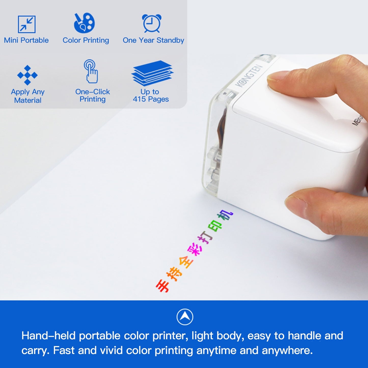 PALMPRINTER - HANDHELD INKJET COLOR PRINTER