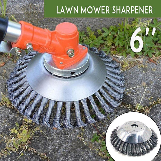 Universal Lawn Mower Blade Trimmer Disc Head Twist Knot Brush Steel Wire Wheel Brush Disc Garden Tools for Brushcutter