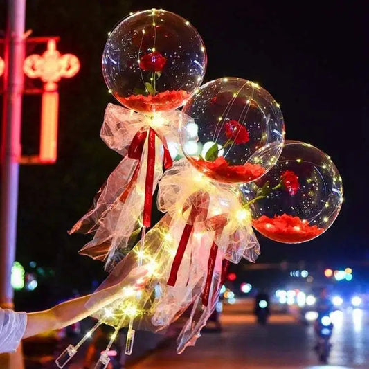 LOVALLOON - BALLOON WITH LED LIGHTS ROSE BOUQUET