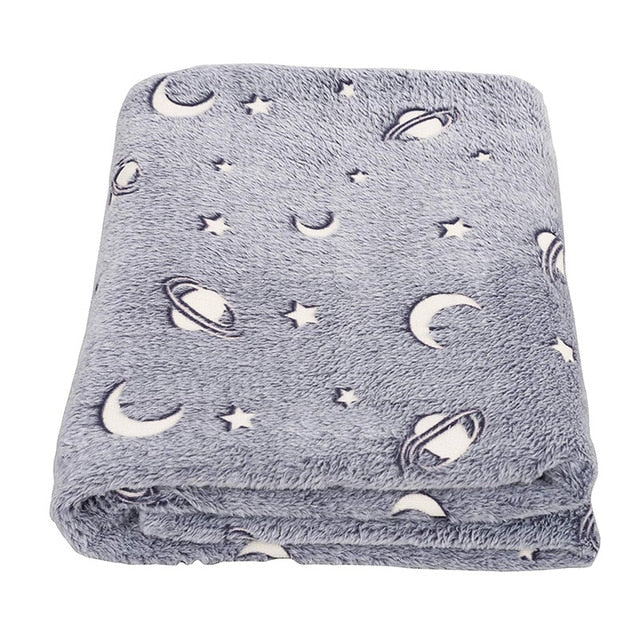 Magic glow in online the dark blanket throw