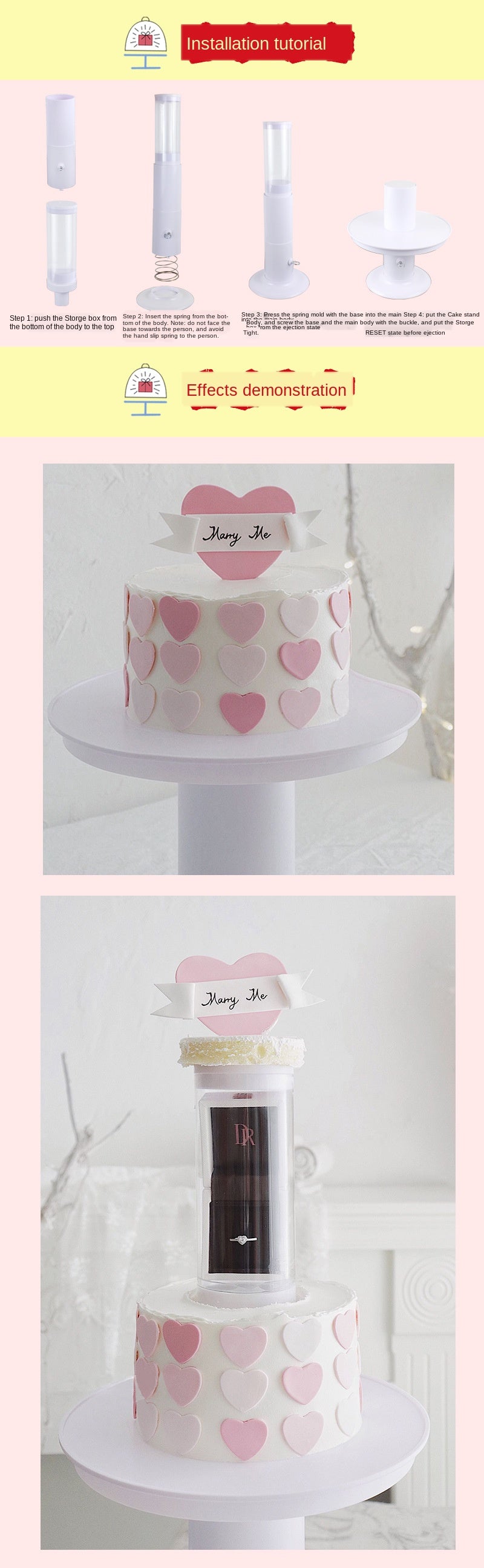 POP STAND - SURPRISE CAKE POPPING STAND