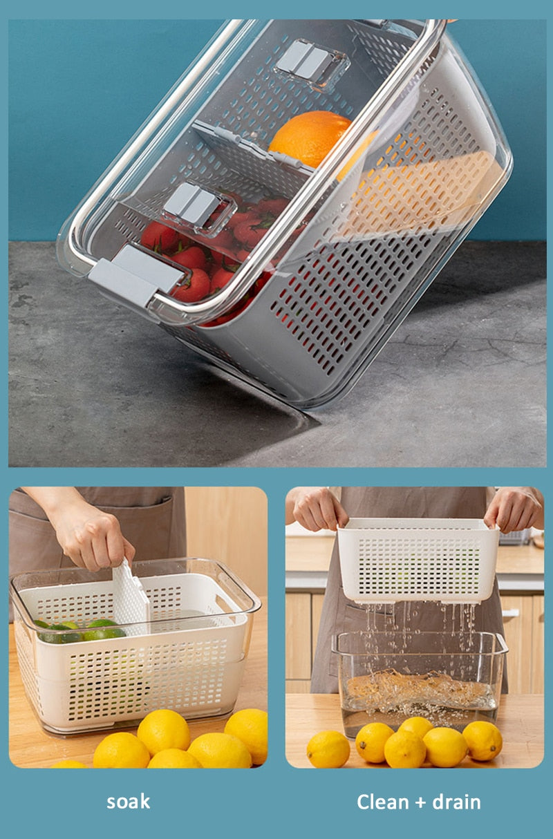 FRESHKEEP - MULTIFUNCTIONAL PRODUCE FRESH KEEPING STORAGE BOX