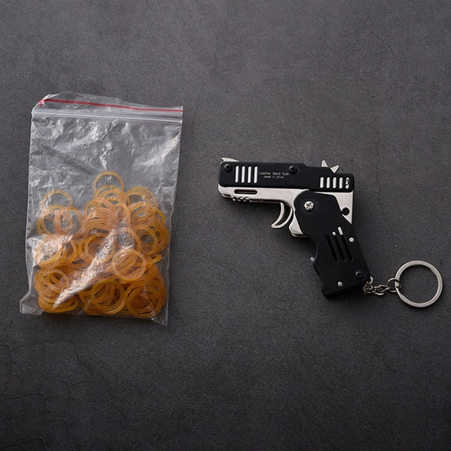 FOLDSLINGO - FOLDING RUBBER BAND GUN MILITARY KEYCHAIN