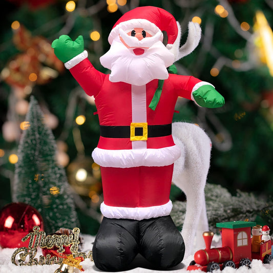 INFLATABLE LIGHTED SANTA CLAUS