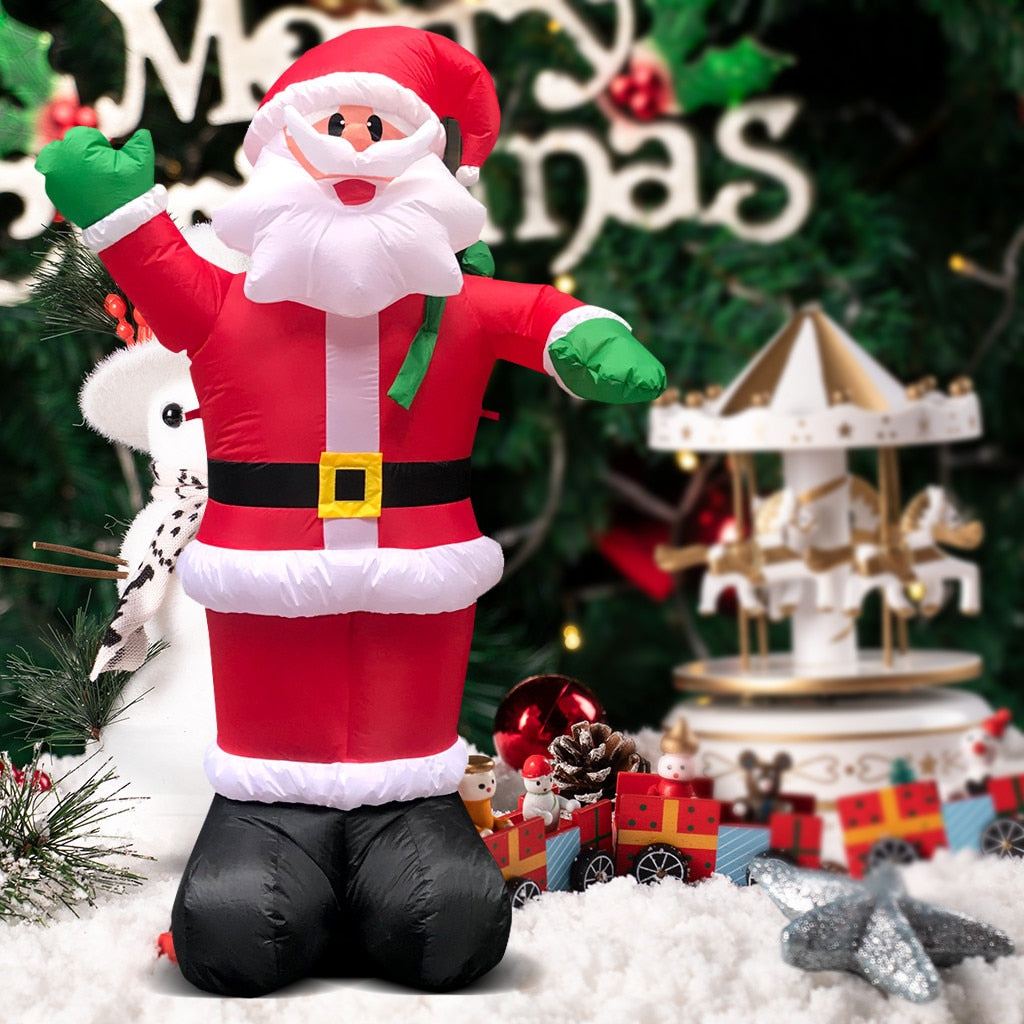 INFLATABLE LIGHTED SANTA CLAUS