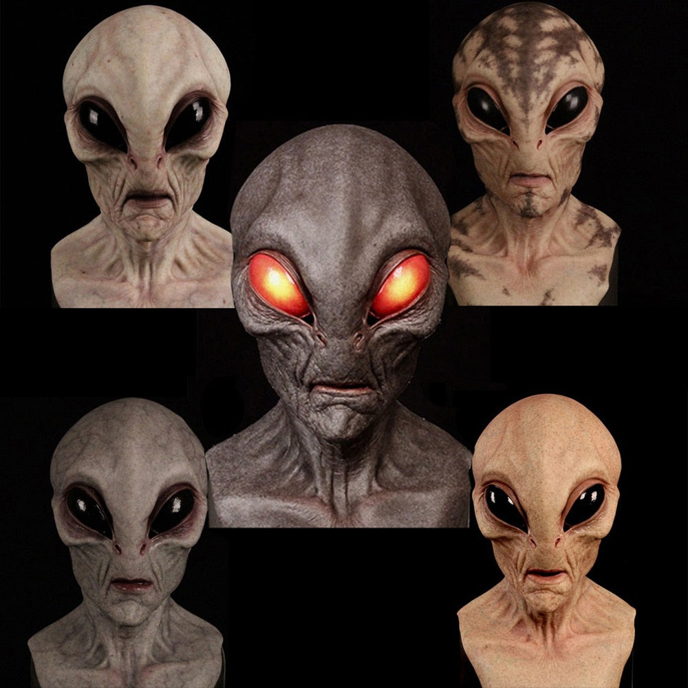 HALLOWEEN REALISTIC LATEX ALIEN MASK