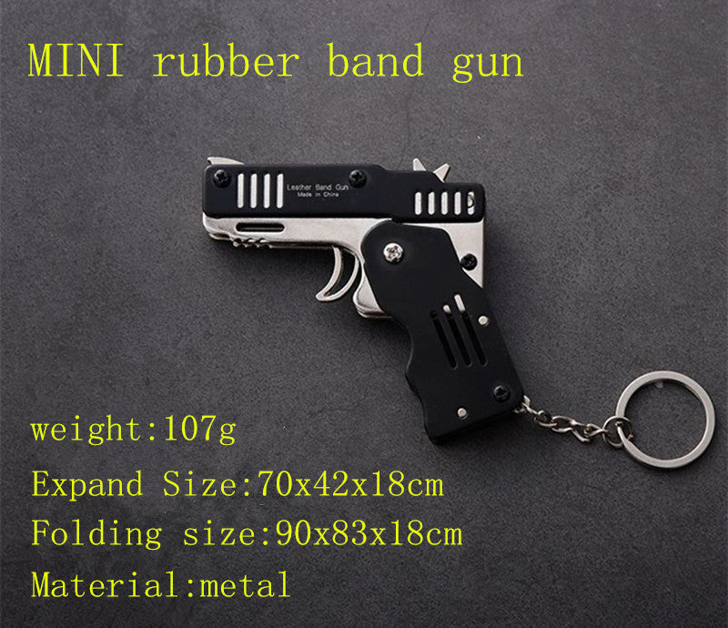 FOLDSLINGO - FOLDING RUBBER BAND GUN MILITARY KEYCHAIN