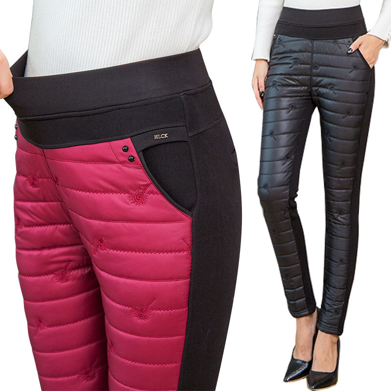 THERMOPLUS - HIGH WAIST WINTER DOWN PANTS